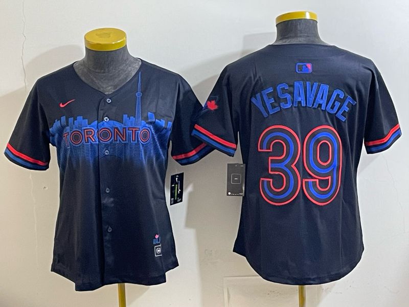 Women 2025 Nike Toronto Blue Jays #39 Yesavage Blue Game MLB Jersey 07->women mlb jersey->Women Jersey